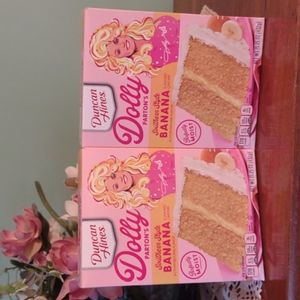 Duncan Hines Dolly Parton's Southern-style Banana Cake Mix Lot of 2
